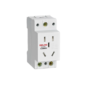 DELIXI CDB6Xiソケット5つのプラグ10A RoHS卓上ソケット4/3 AC病院用アルミガイドトラックソケットAU IT CN - Product Image 1