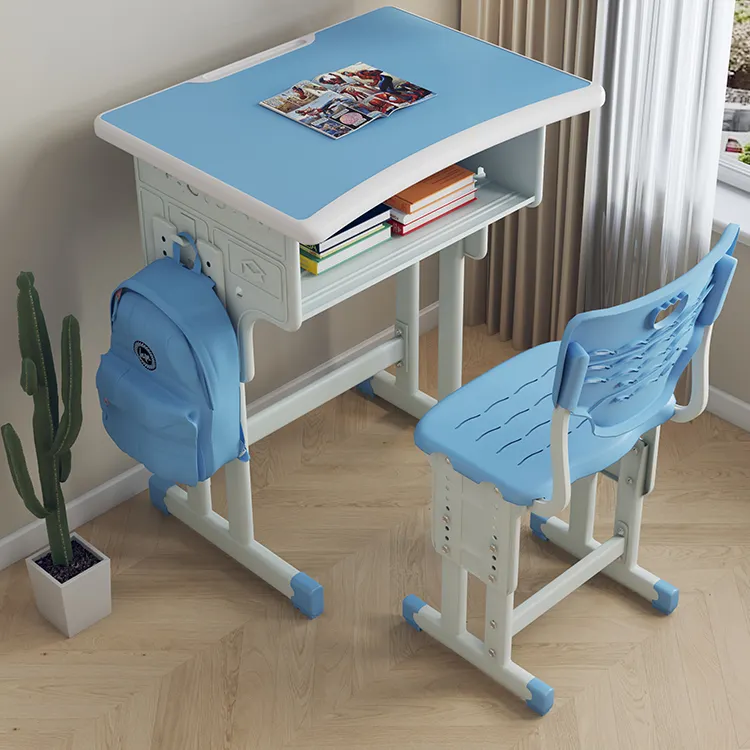 Juego de mesa y sillas de aprendizaje para niños, set escolar moderno y colorido de china, catálogo