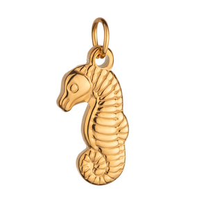 Yaz Vintage stil 18k altın Pvd kaplama paslanmaz çelik kolye Bohemian kabuk takı yapımı Charm kolye