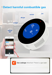 IOT TuyaアプリZigbee WiFiスマートガス検出器マルチガスセンサー家庭用工業用天然プロパンLPGガス漏れ検出器アラーム - Product Image 2