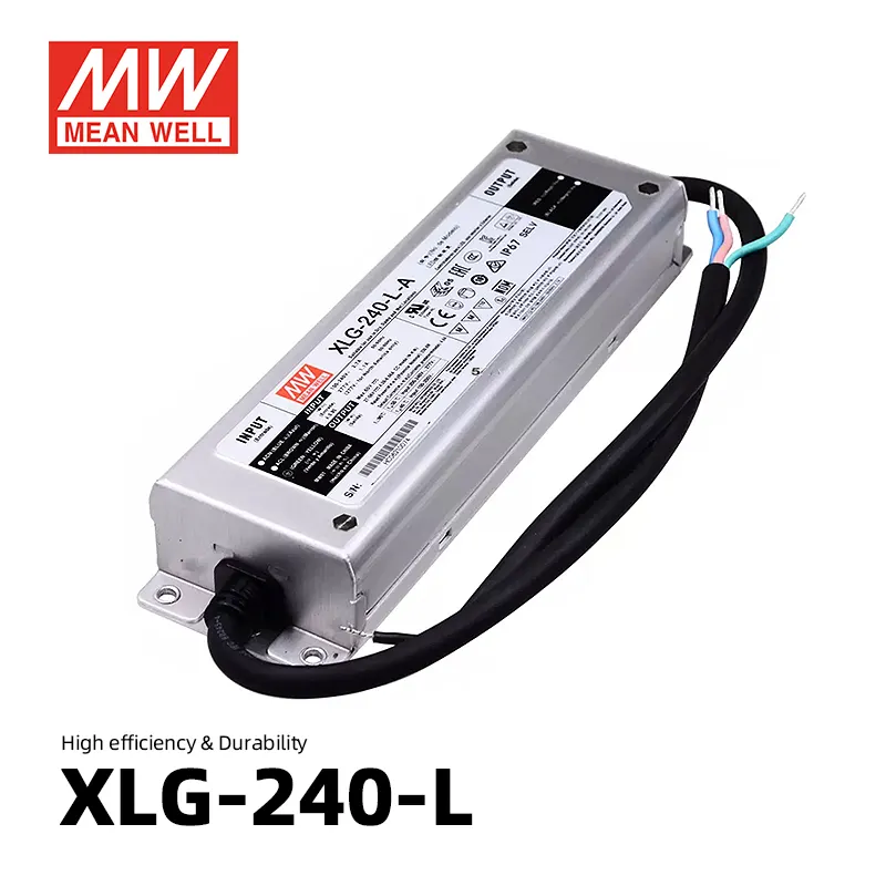 Meanwell एलईडी बिजली की आपूर्ति XLG-240-L निविड़ अंधकार 0-10v डाली Dimmable एलईडी ड्राइवर 240W के लिए 137v 700mA स्ट्रीट प्रकाश पट्टी का नेतृत्व किया