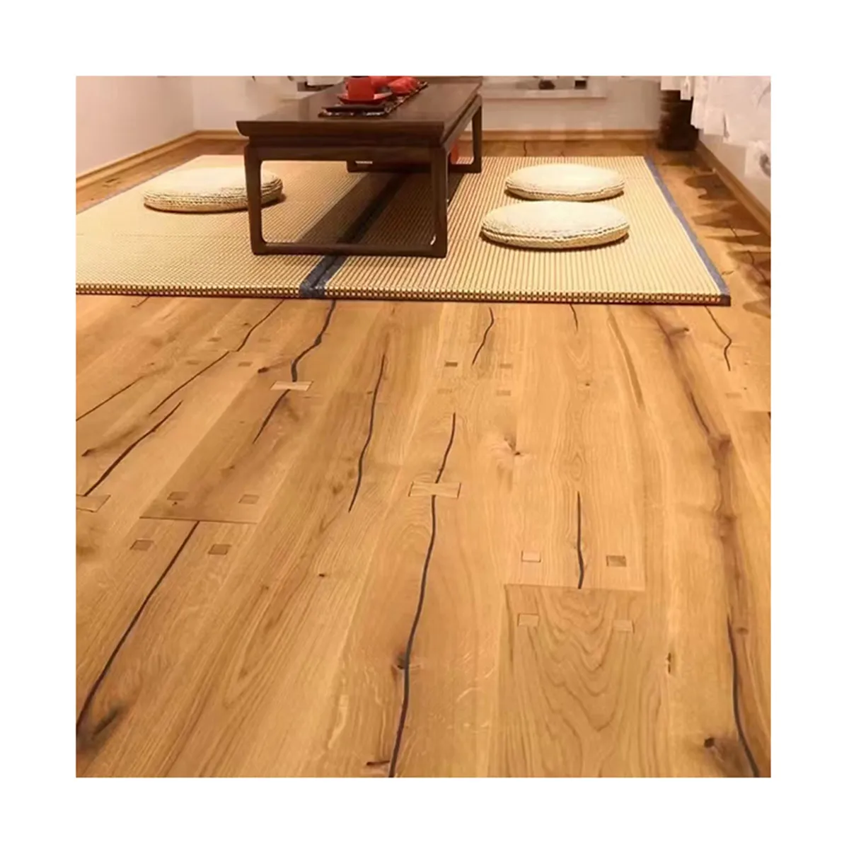 Venta caliente 2200*240*15mm piso de madera de ingeniería de trabajo roble francés pisos de madera de 3 capas