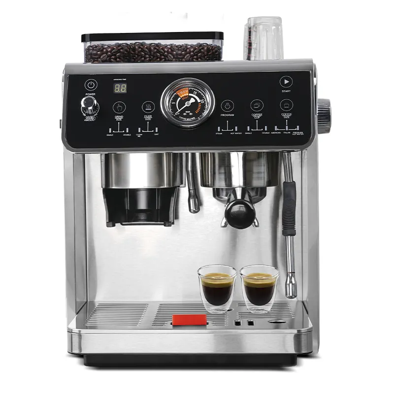 Máquina de café profissional com moedor, máquina de café expresso automática
