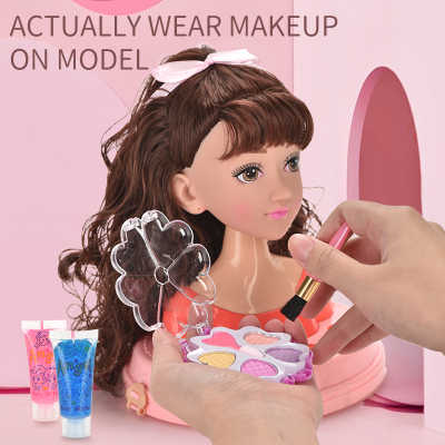 Kyk Pop Speelgoed Meisje Doen Alsof Make-Up Set Speelgoed Halflang Pop Model Pak Met Licht Muziek Pop Set Speelgoed
