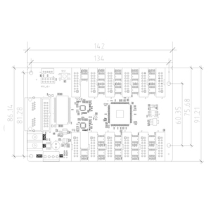 Huidu R712 Full Color LED Display scheda di controllo 12 interfacce con sistema asincrono scheda di ricezione - Product Image 4