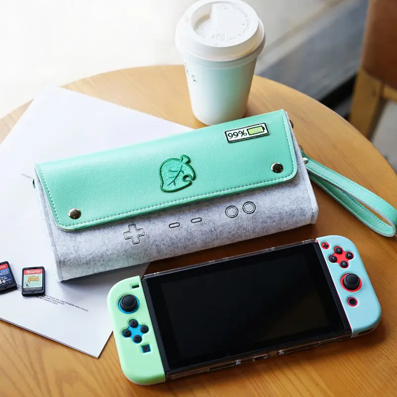 Felt PU Leather Portable Travel Carrying Bag Video Game Case for Nintendo Switch Lite bag