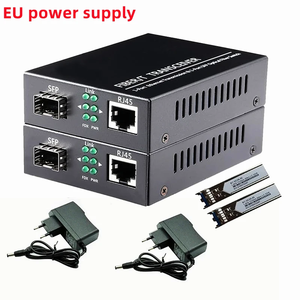 Gigabit Ethernet SFP ตัวแปลงไฟเบอร์มีเดีย Dual Core โหมดเดี่ยว LC โมดูล 100/1000M 20KM เครื่องรับส่งสัญญาณไฟเบอร์ออปติก 1 คู่ - Product Image 5