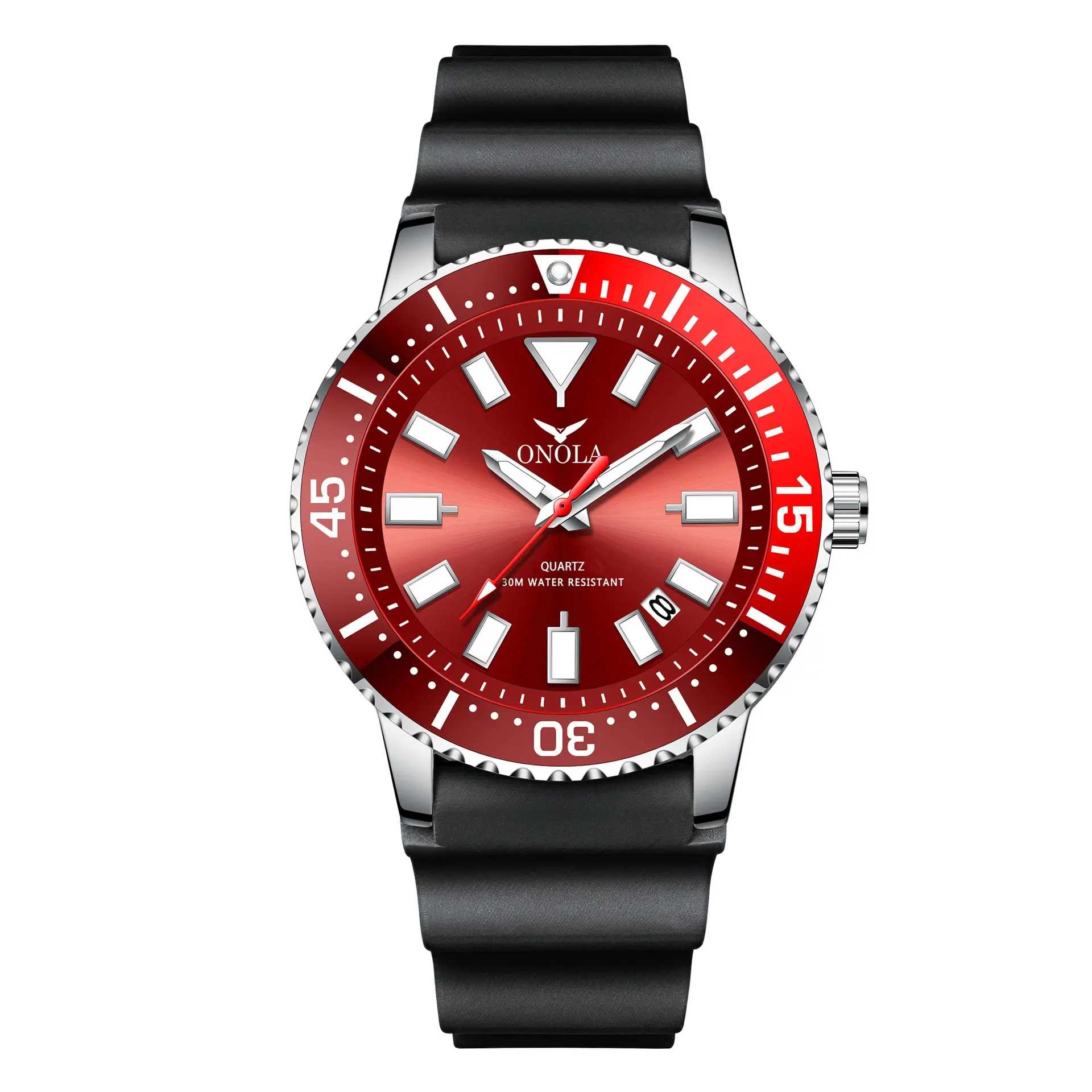 Reloj popular de negocios y ocio para hombre ONOLA/Oluona, cinta resistente al agua, reloj de cuarzo en vivo, precio de fábrica, venta directa