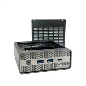 Factory Price Embedded <strong>Computer</strong> All Aluminum Body Design N100 <strong>Processor</strong> Gray Industrial Mini <strong>Computer</strong> for Office Use Etc - Product Image 3