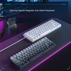 Teclado mecánico de eje magnético con cable con recorrido de tecla ajustable de tasa de retorno 8K Teclado retroiluminado RGB para juegos - Product Image 2