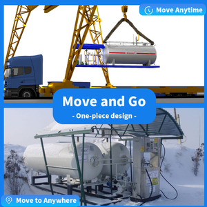 5 tấn Propane trạm xăng di động 10000 lít LPG trạm trượt với bơm 2.5ton Skid núi LPG nhà máy - Product Image 2