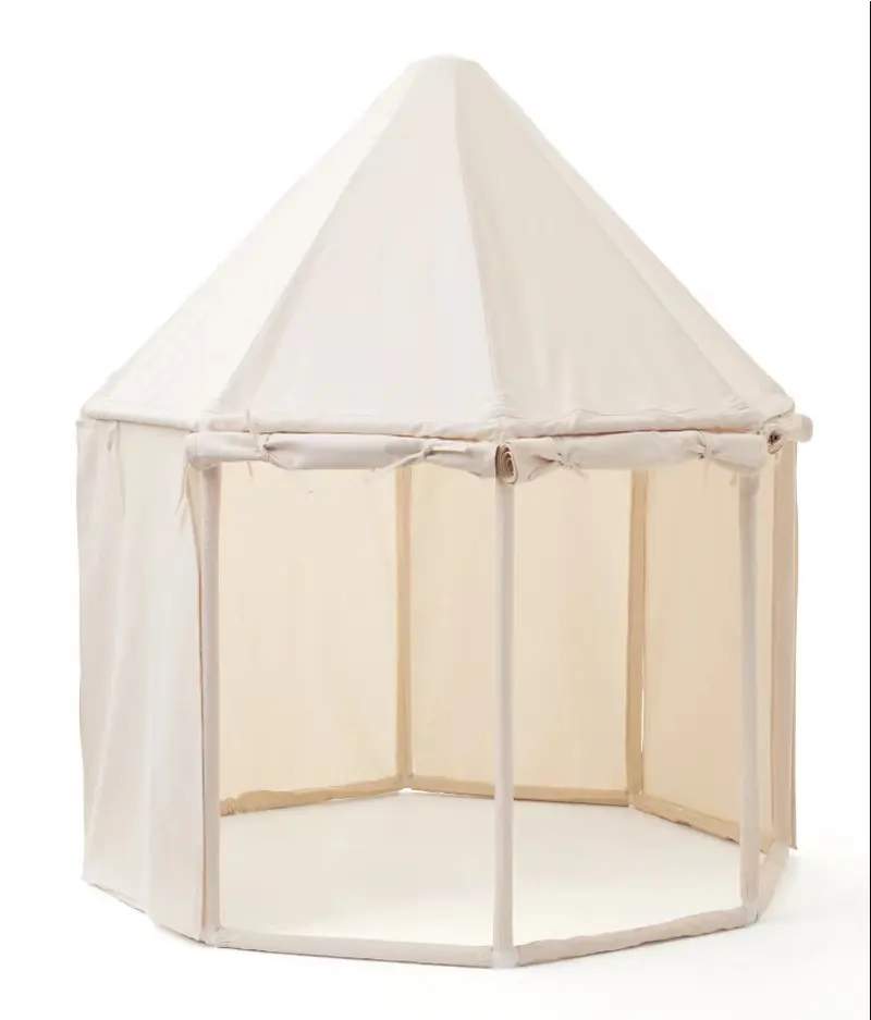 خيمة بيضاء للأطفال متنقلة من صانعي المعدات الأصلية ، مسرح كبير للأميرة للأطفال