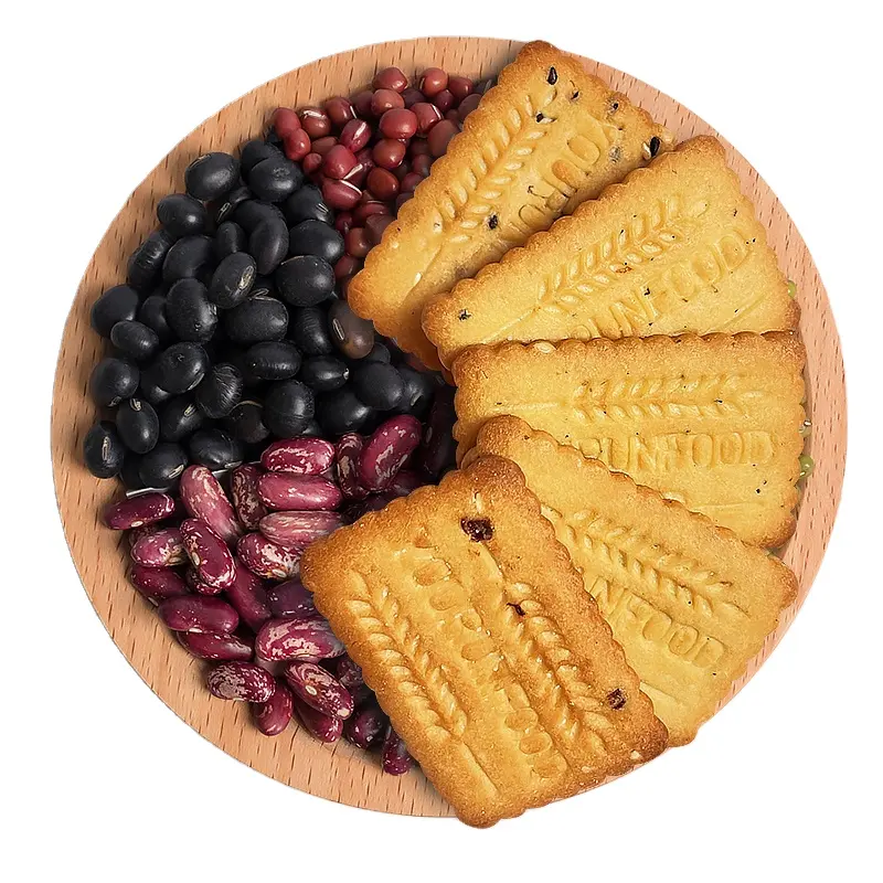 Fábrica atacado cookies 400g açúcar-free biscoito amendoim gergelim sabor feijão vermelho coix sabor biscoito