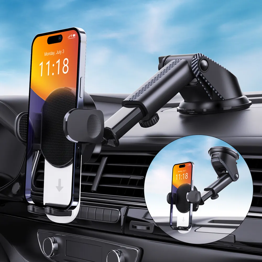 Car Mobile Phone Holders Phone Mount Celular Titular Smartphone Dashboard Mount Car Holder Ventosa Stand 360 Suporte Do Telefone