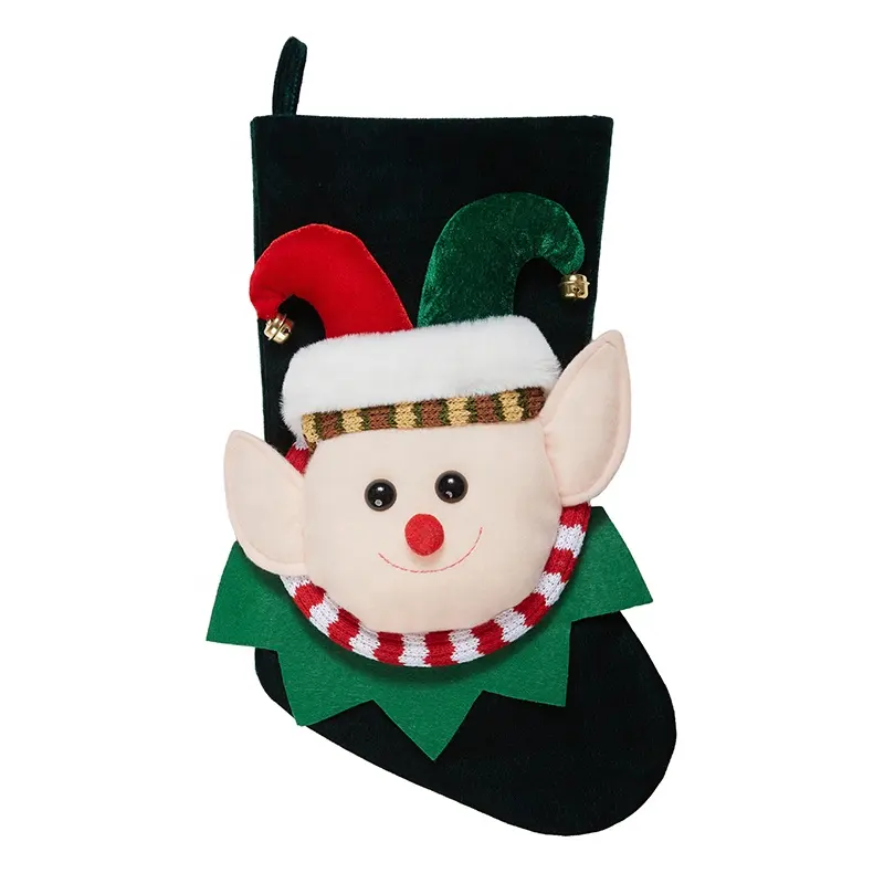 Home Christmas Tree Decoration Children Holiday Baby Christmas Socks Christmas Candy Stocking Holder