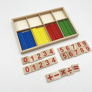 Kids Toy <strong>Counting</strong> Rods Numbers and Sticks Set Wooden Math Learning Box