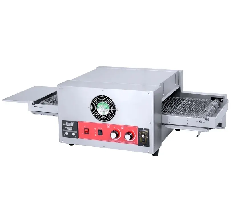 תוצרת סין באיכות מעולה 220v חשמלי מסוע פיצה תנור גז תנור פיצה
