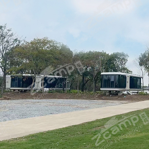 Zcamp <span class=keywords><strong>X5</strong></span> Tùy Chỉnh Container Nhà Sang Trọng Mở Rộng Ngoài Trời Nhà Cắm Trại Khu Nghỉ Mát Prefab Modular Nhà Không Gian Viên Nang - Product Image 2