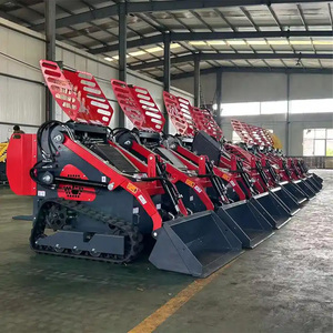 Free Shipping Mini Sikd <strong>Loader</strong> Stand on diesel Mini Skid Steer Crawler <strong>Loader</strong> for Landscape and Tree Care - Product Image 5