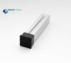 Güneş PV sistemi çatı alüminyum montaj sistemi 40X40mm ray kapağı yüklemek