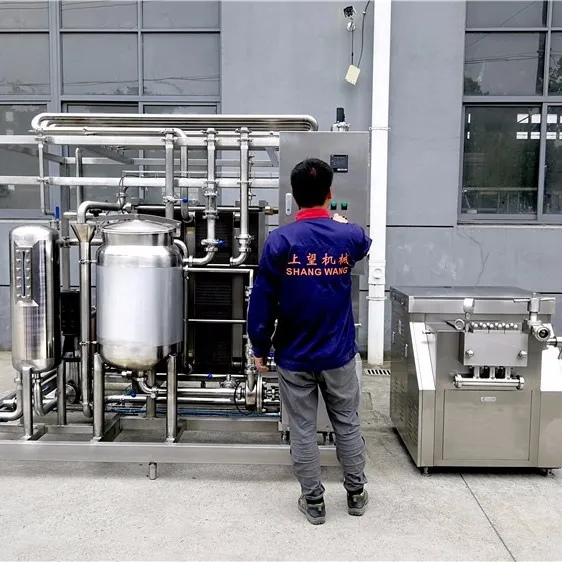 Máquina pasteurizadora de placa de alta calidad, 1000L, producción de yogur de leche pasteurizada