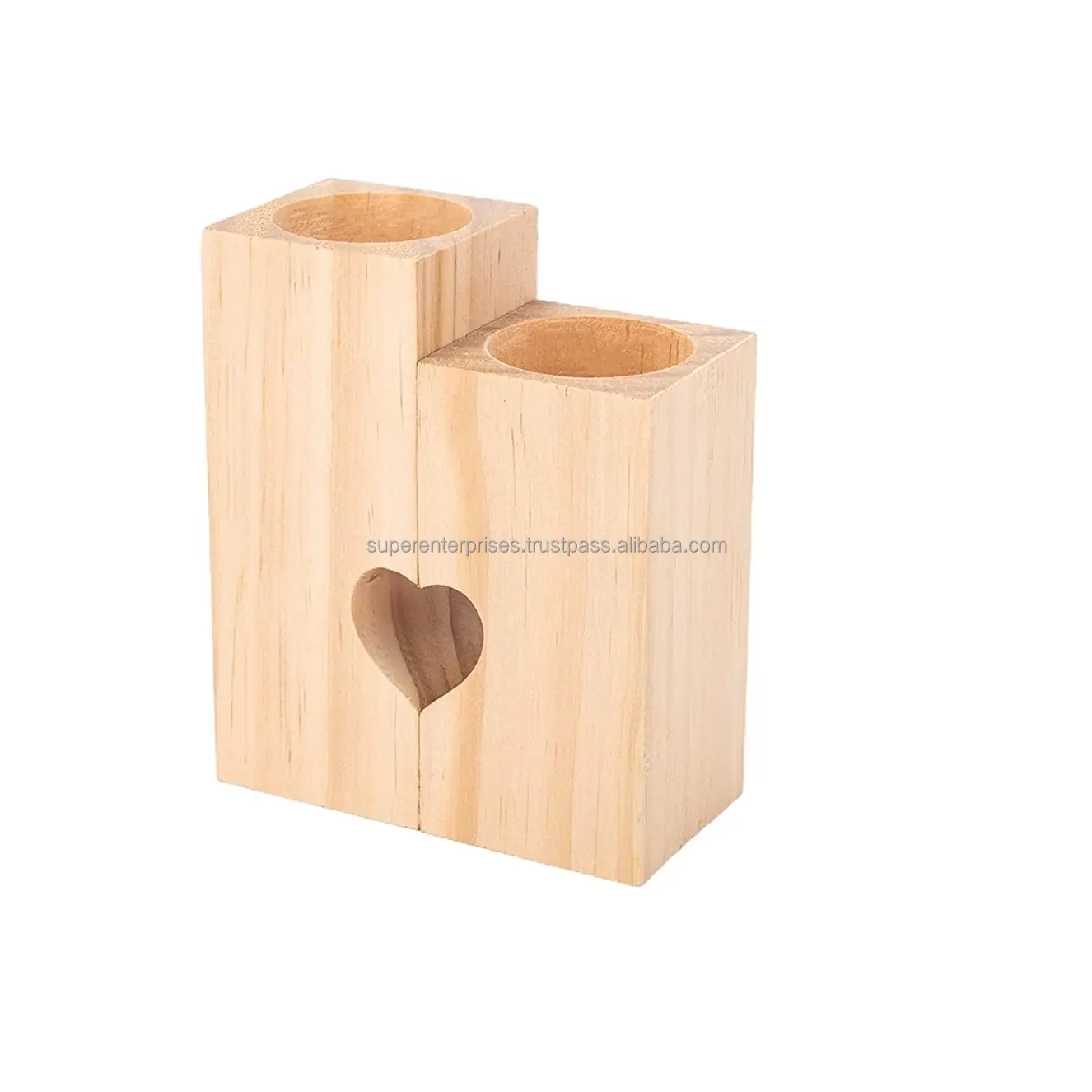 टेबलटॉप कैंडलस्टिक्स कैंडल होल्डर टेबल सजावट लकड़ी की हस्तनिर्मित पार्टी के लिए अनोखा आम की लकड़ी का कैंडल होल्डर