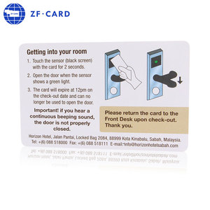 MIFARE เดิม (R) คลาสสิก1K กุญแจแม่เหล็กโรงแรม Kaba ล็อคประตูด้วยความถี่13.56MHz NFC & RFID อินเตอร์เฟซสื่อสาร