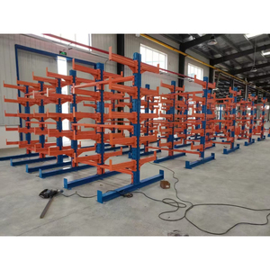El sistema de estanterías en voladizo multifuncional optimiza el espacio de almacenamiento mejora la eficiencia de acceso adecuado para el almacenamiento de materiales largos - Product Image 1