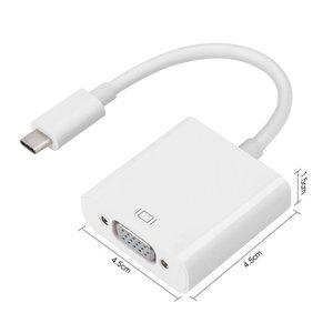 促销原始设备制造商USB3.1 C型至VGA适配器转换器高清连接4.0毫米24AWG电缆C型视频适配器 - Product Image 3