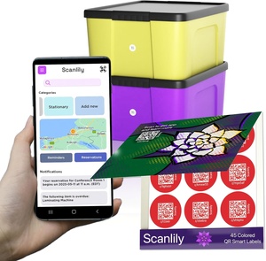 Tùy chỉnh không thấm nước Vinyl mã vạch QR mã Nhãn dán nhãn với số serial - Product Image 2