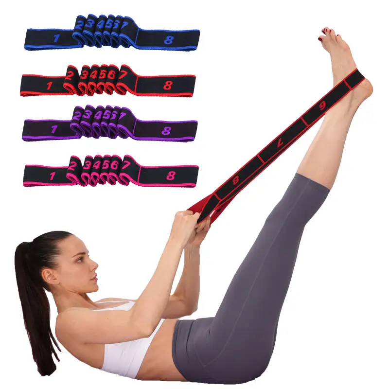 Donne latin trainer pilates ballet fitness esercizio danza loop fascia di resistenza cinture elastiche yoga stretch strap