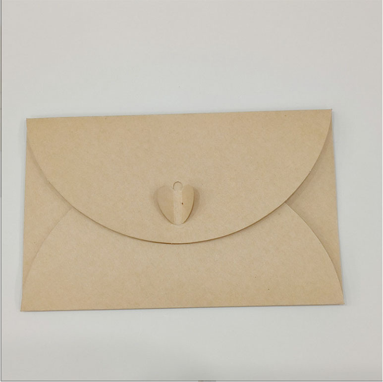 Enveloppe pour cartes en cuir marron