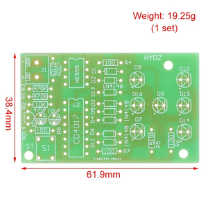 Electronic Dice <strong>NE555</strong> LED Module CD4017 DIY <strong>Kit</strong> 5mm Red LED 4.5-5V ICSK057A Electronic Module Fun Diy Electronic - Product Image 3