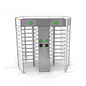Automatisches Doppeltür-Drehkreuz in voller Höhe für den Stadion gebrauch Barcode-und QR-Code-Zugangs kontrolle mit Wifi-Konnektivität - Product Image 1
