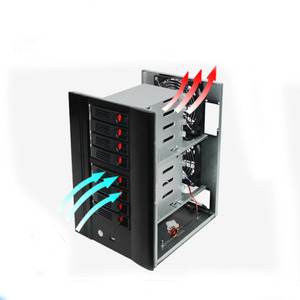 Neues Home-Storage-Hot-Swap-NAS-Server-Gehäuse IPFS 8-Festplatten-Gehäuse unterstützt das Mini-Itx-Motherboard-und GPU-Karten-Cloud-Computing - Product Image 5