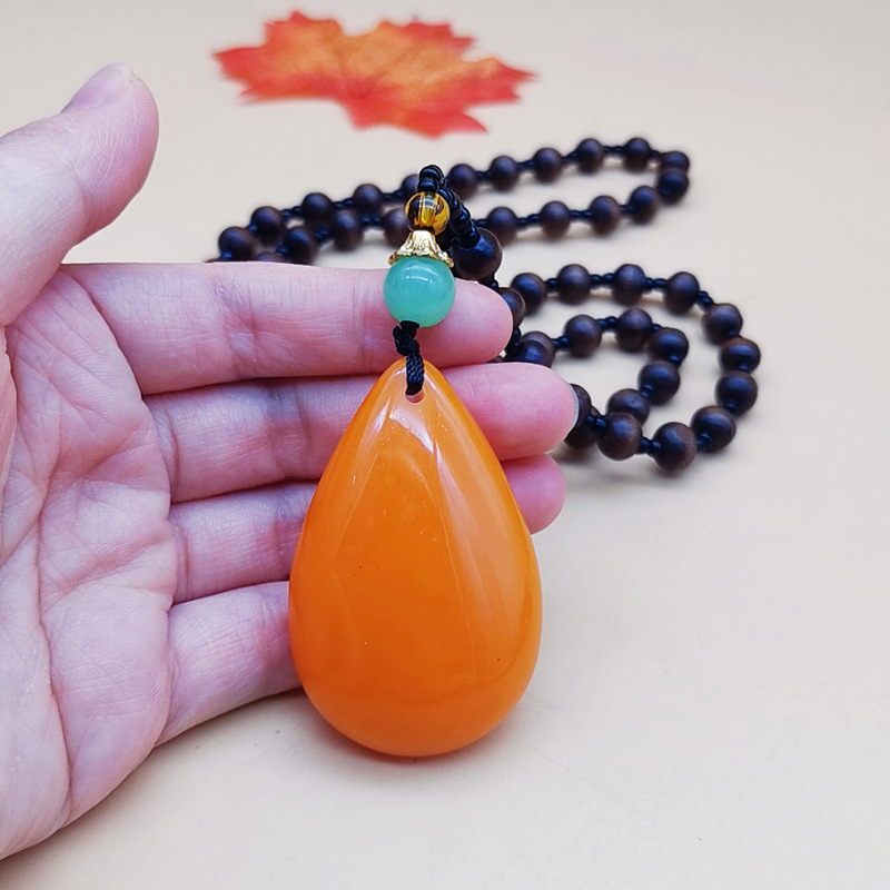 Wooden bead water drop