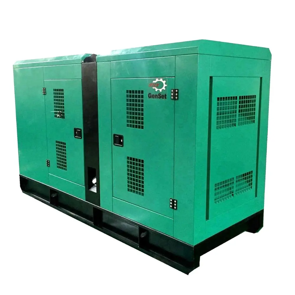 Générateur diesel à auvent silencieux triphasé AC 400/230V 100KW/125KVA