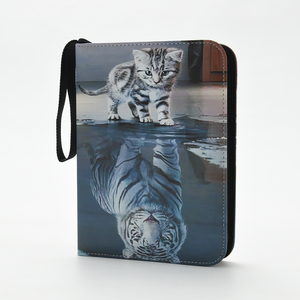 A6/A5 DIY Thiết kế lá lỏng lẻo nhà hàng hóa đơn memu thư mục danh mục đầu tư thăng hoa PU da Chất kết dính Nhật Ký máy tính xách tay với chủ thẻ - Product Image 4