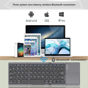 Upgraded Type-C Charging B033 Plus Triple Fold Folding <strong>Bluetooth</strong> <strong>Keyboard</strong> with Touch Wireless <strong>Bluetooth</strong> <strong>Keyboard</strong> - Product Image 3
