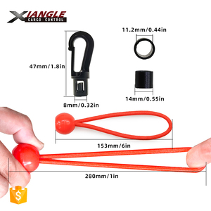 Manufacturer 15PCK 20ft <strong>String</strong> Rope Strap for Kayaking Set Camping Accessories <strong>Elastic</strong> Bungee Strap Set - Product Image 2