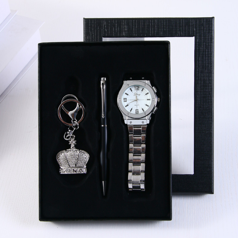 4-piece set (keychain, ballpoint pen, ballpoint pen gift box)