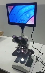 实验室用数字显微镜配有9英寸发光二极管背光双镜头数字显微镜 - Product Image 3
