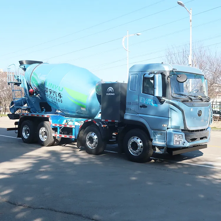 Máquinas betoneiras elétricas da China, caminhão betoneira automática 8x4 12cbm, máquina com carregamento automático