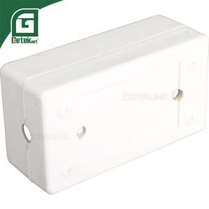 Caja de conexión UTP/FTP de montaje en superficie GETEKnet Cat5e Junction AP Network Box para aplicaciones de telecomunicaciones sin blindaje