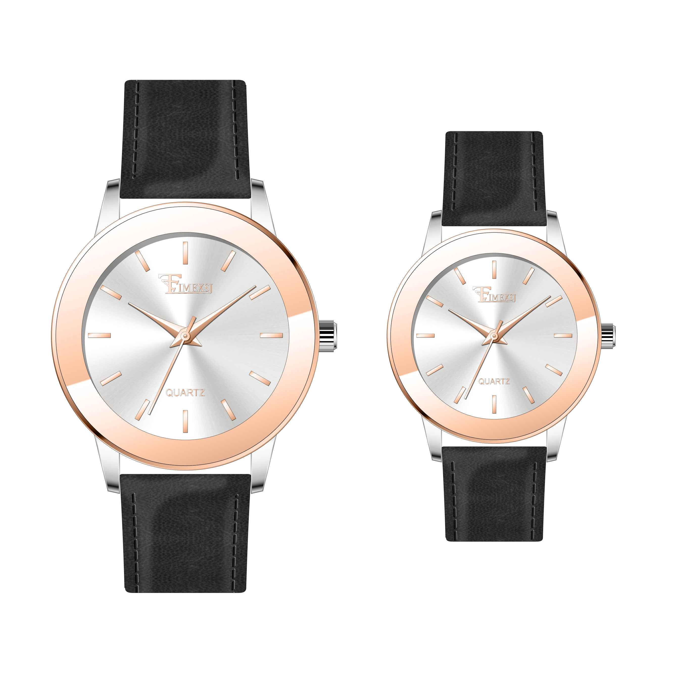 Deux Tone + Or Rose
