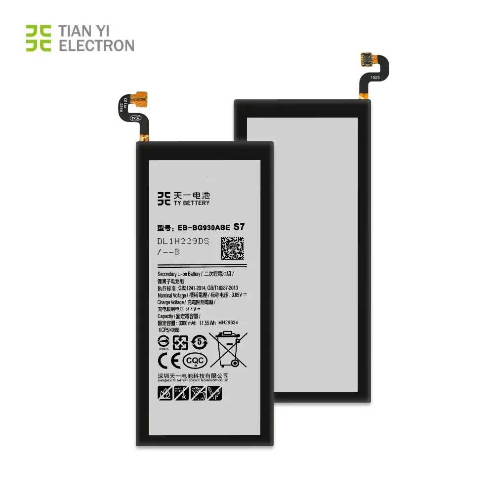 Batterie de remplacement d'origine EB-BG930ABE pour Samsung S7 G930 Galaxy S6 S7 S8 BG930 3000mAh 3.85V