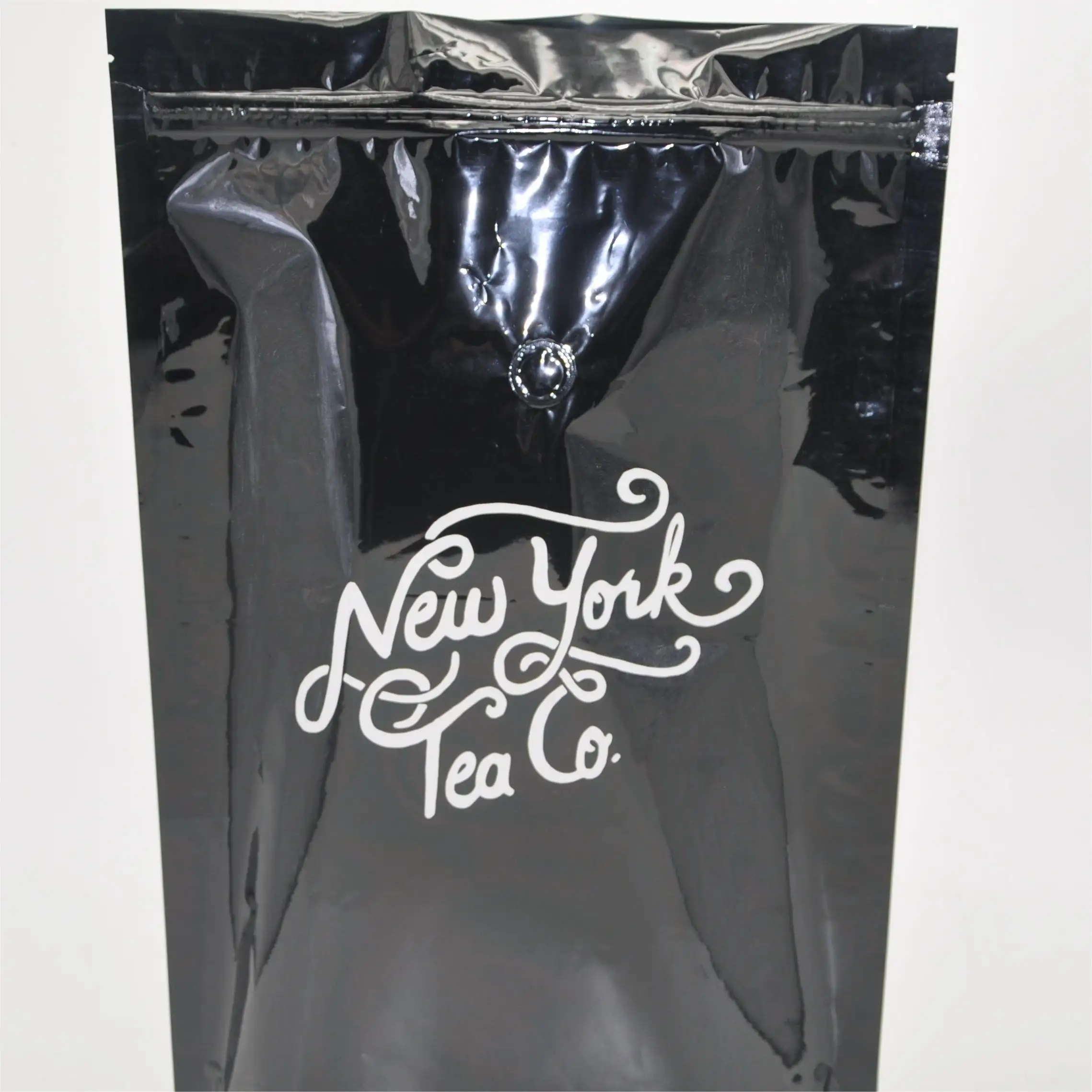 Fábrica personalizada levante-se o zíper reusável com os 3 sacos de plástico selados laterais para o chá