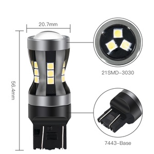 7443 Led Bulb 303021smd LedブレーキライトT20W21/5w Luces Led Para Autos 1157 3157 7440 Drl信号Ledデイタイムランニングライト