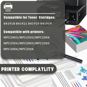 ตลับหมึกพิมพ์ที่เข้ากันได้กับ fuluxiang Ricoh MPC2503 MPC2011 MPC2003 MPC2504 MPC2004สำหรับใช้ MPC2004 C2504เครื่องพิมพ์ C2503 - Product Image 3