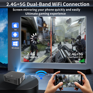El más nuevo Smart Android WIFI Mirror Screen Proyector Portable Home Theater Teléfono móvil Proyectores al aire libre LED Full Hd 4K Proyector - Product Image 4